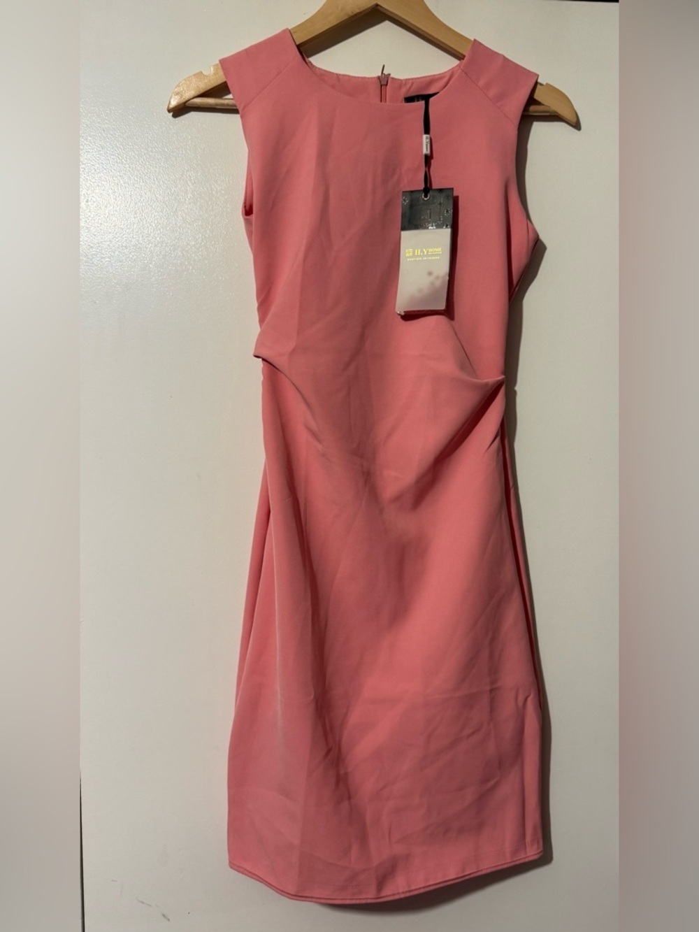 HY home Sleeveless melon Midi Sheath Dress - Classic Work-to-Event Style